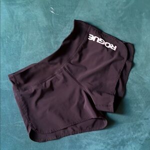 Rogue Black Performance Shorts with White Logo